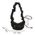 thumbnail image 4 of Bolsas cruzados ligeros para mujer, Bolsas plisados, Bolsas laterales, Bolsa de mensajero informal Likrtyny Para Estrenar, 4 of 4