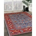 thumbnail image 3 of Ahgly Company Machine Washable Indoor Square Industrial Modern Gunmetal Gray Area Rugs, 3' Square, 3 of 7