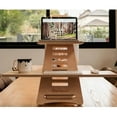 thumbnail image 4 of Wooden Standing Desk, Laptop Desk Attachment Height Adjustable Stand Table Raiser for Home, Office (Black), 4 of 5