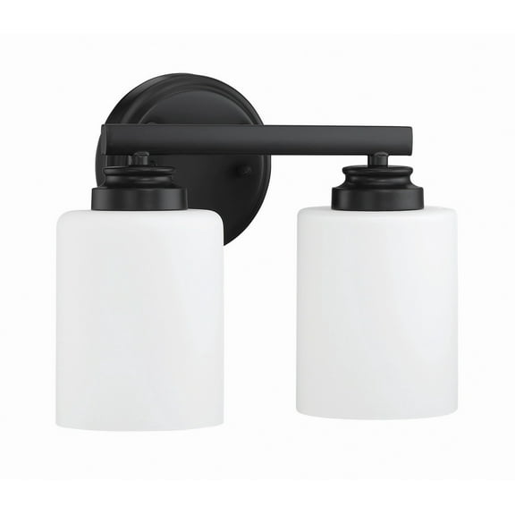 50502-FB-WG Craftmade Lighting Bolden 2 Light Transitional/Modern & Contemporary Bath Vanity in Transitional Style - 11 inches wide by 8.5 inches high