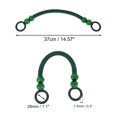 thumbnail image 4 of Unique Bargains 2 Pcs Wooden Beaded Bag Handles Woven Purse Handle Replacement Blackish Green, 4 of 5