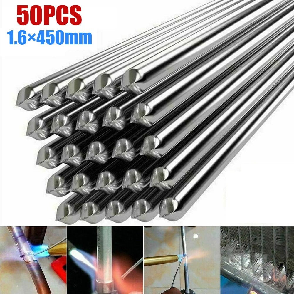 50PCS Aluminum Solution Welding Flux-Cored Rods Wire Brazing Rod 2mm 1.6mm 