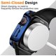 thumbnail image 4 of Estuche de 2 piezas compatible con Apple Watch Series 8 Series 7 de 45 mm con protector de pantalla, estuche rígido ultrafino con cubierta de pantalla de vidrio templado antiarañazos, 4 of 5