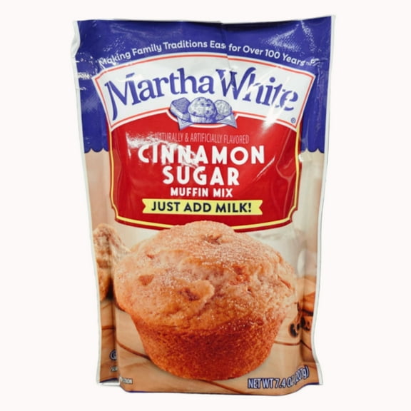Martha White Cinnamon Sugar Muffin Mix, 7.4 Oz Bag
