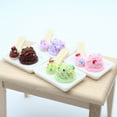 thumbnail image 2 of Tnobhg 1 Set Ice Cream Model Artificial Dessert Model Set Realistic Mini Food Props for Dollhouse Decoration, 2 of 7