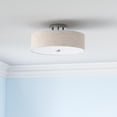 thumbnail image 2 of Livex Lighting 52135-91 Meridian 3 Light Brushed Nickel Ceiling Mount, 2 of 5