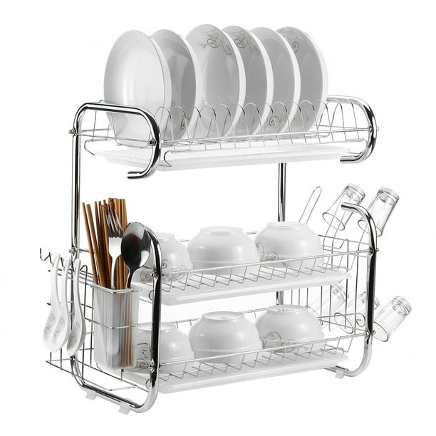 Featured image of post Steps to Prepare Dish Drying Rack With Drain Board Walmart