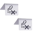 thumbnail image 1 of Letreros de de Señal de No de Acero Inoxidable de 2 Piezas para Restaurante / Hotel / Oficina Macarena Señales de no fumar, 1 of 8