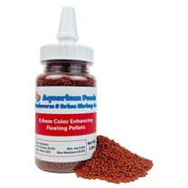 0.8mm 1/32" Micro Intense Color Enhancing Floating Pellets for Guppies, Tetras, Bettas, Nano Fish, All Baby Tropical Fish - 1.8oz Squeeze Bottle
