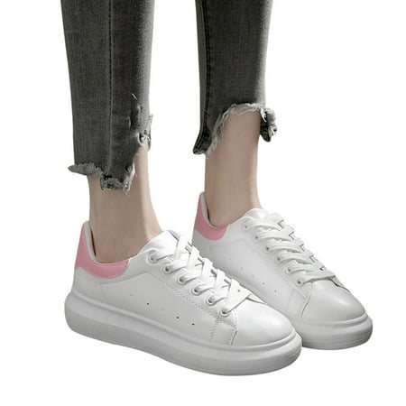 

Fashion Autumn Winter Women Casual Shoes Low Breathable Lacing Loafers Ladies Girls White Leisure Flat Shoe 35-40 40