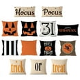 thumbnail image 2 of Yidarton Square Rectangle Lumbar Pillow Case Halloween Decoration Pillowcase Living Room Printing Pattern Cushion Cover, 2 of 7