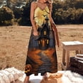 thumbnail image 2 of Halloween Scary Night Full Moon Sleeveless Dress Woman Fashion Long Dresses Women's Summer Suit Dress Summer 2025 Women, 2 of 7