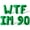 Green, variant on Letter Balloons - WTF IM 90 16" Inch Alphabet Letters Foil Mylar Balloon 90th Birthday Party Banner (Gold)
