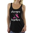 thumbnail image 1 of Awkward Styles Breast Cancer Awareness T-Shirt Stronger Together Racerback Tank Tops, 1 of 4