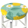 thumbnail image 3 of Naloa Lemons Chamomile Flowers And Leaves Round Bar Stool Cushion Cover 12-14 inch, Fits Kitchen, Office, Restaurant Chairs - 12 inch, 3 of 7