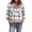 White#001, variant on Hsovts Women Buffalo Plaid Flannel Shirt, Long Sleeve Button Down with Dual Chest Pockets Loose Fit Tartan Checkered Casual Outerwear for Fall Winter Camping Daily Streetwear Blue L
