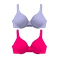 thumbnail image 1 of Brasier Fruit Of The Loom para Dama, Silueta Tipo Gota Multicolor Talla 34B, 2 Piezas, 1 of 4