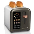 thumbnail image 1 of SEEDEEM Tostadora de 2 rebanadas, tostadora de pan de acero inoxidable con pantalla LCD de control táctil, velocidad de calentamiento 50% más rápida, 6 tipos de selección de pan, 7 ajustes de sombra,, 1 of 5