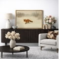 thumbnail image 4 of Framed Canvas Print Vintage Fox Wall Art Animal Rustic Decorative for Living Room Bedroom - 24"x36" NATURAL, 4 of 8