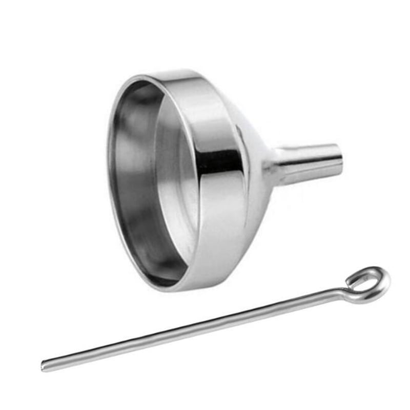 IPOTCH Stainless Steel Mini Funeral Memorial Urn Charms with Mini Funnels Set Metal Urn Funnel Filler Kit for Cremation Jewelry Ashes Keepsakes