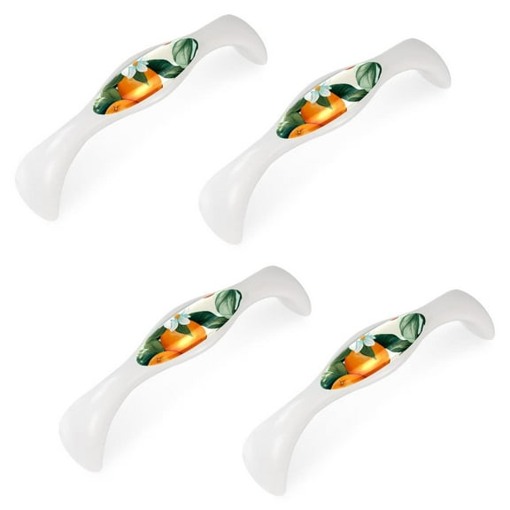 4 Pack Cabinet Pulls Modern Kitchen Cabinet Handles Orange Drawer Pulls