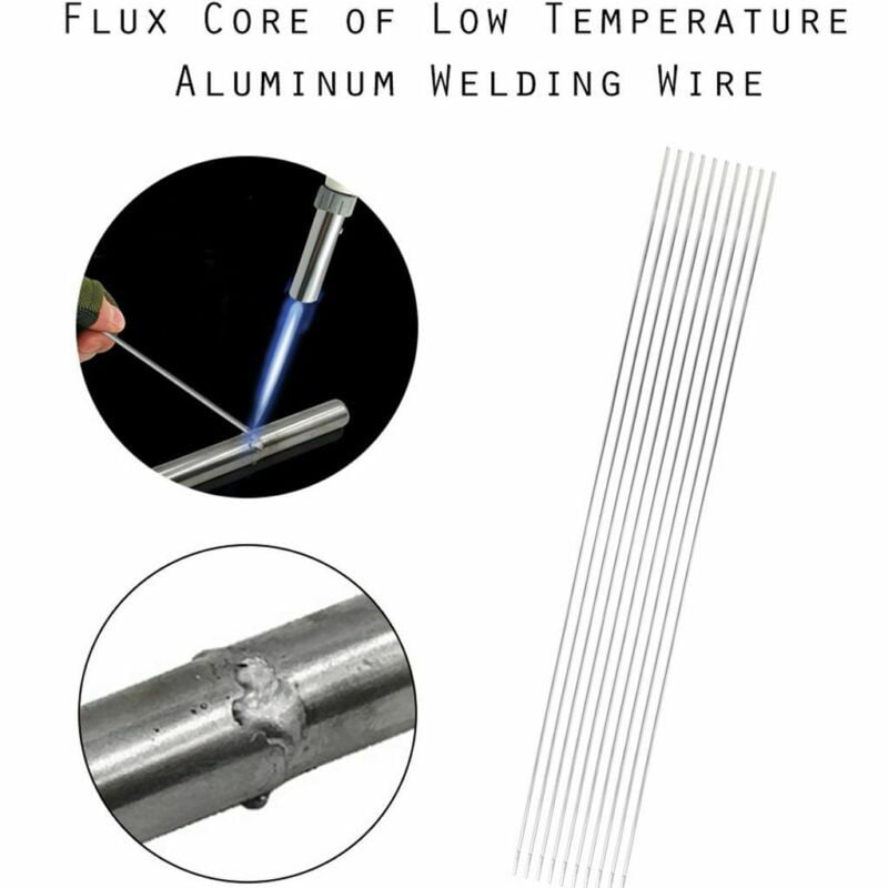 100x 1.6/2.0MM Easy Aluminum Solder Melt Welding Flux Cored Rods Wire Brazing 