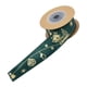 thumbnail image 5 of 1 rollo de cinta de raso para envolver regalos, decoración navideña DIY, naranja/verde, 25 mm, 5 of 7