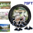 thumbnail image 6 of Misting System, Outdoor Misting Cooling System for Patio, 75.46FT (23M) Misting Line + 25 Brass Mist Nozzles Brass Adapter for Patio Garden Trampoline Greenhouse, 6 of 11