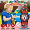 thumbnail image 4 of Kids Analog Watch 3D Cartoon Watch for Boys Girls Age 4-12 Waterproof Watch with Silicone Band Gift for Kids Age 4-12, 4 of 9
