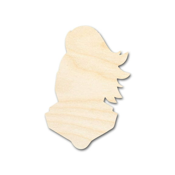 Unfinished Wood Knight Mascot Shape 6" / 1/2"