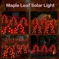 thumbnail image 6 of Solar Thanksgiving Lights | Maple Leaf Pumpkin Outdoor Decor | Solar Powered Garden Lights with Ground Stake | 20 LED Fall Decoration | 31.5x12.59 Inch Orange Plastic Yard Lighting, 6 of 7