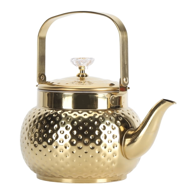 Estufa de tetera, estufa de tetera de acero inoxidable tetera con infusor calentamiento ráspido tetera de estufa hervidor de estufa para casa restaurante hotel hotel