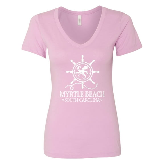 Inktastic Myrtle Beach South Carolina Women's V-Neck T-Shirt