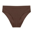thumbnail image 2 of Swuxness Women's Low Waist Briefs, Women's Panties, Women's Plus Size High Elasticity Low Waisted Seamless Breathable Sports Panties for Women Brown, M, 2 of 3