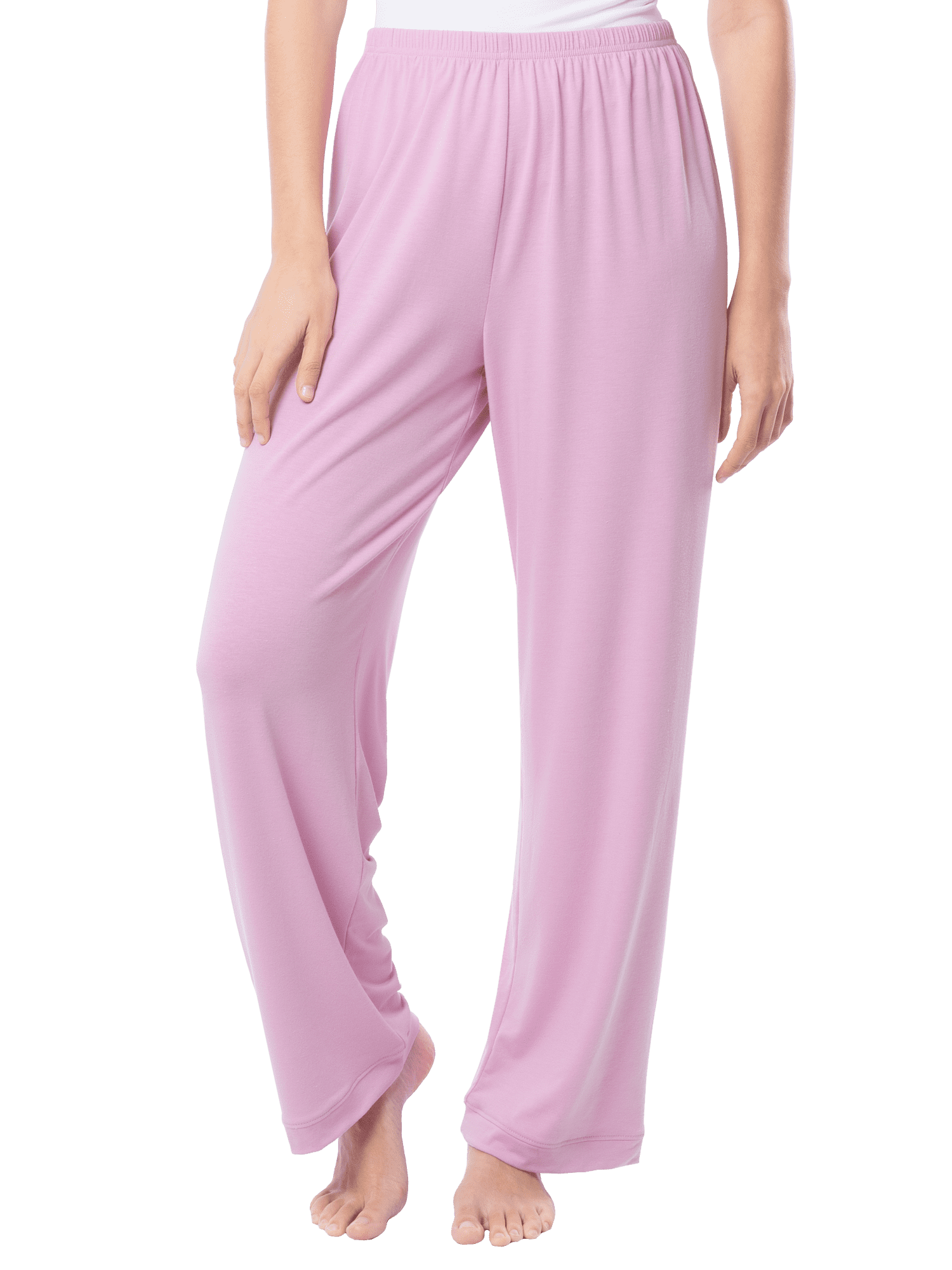 Fruit of the Loom Women's Soft & Breathable V-Neck Short Sleeve Top & Pajama Pant Set, Sizes S-4X