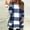 Blue A, variant on LSLJS Fleece Pullover Women Winter Warm Plus Size Crewneck Flannel Sweatshirt Casual Loose Plaid Color Block Printed Tops, S-3XL