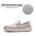 thumbnail image 2 of Men's Casual Shoes Fashion Breathable Fabric Lightweight Comfort Padded Sneakers Walking Running Slip-on Athletic Outdoor White 11 US, 2 of 7