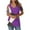 #01Purple, variant on yoeyez Plus Size Short Sleeve Blouse Cold Shoulder V Neck Tunic Shirts Causal Color Block Tops Shirts Relaxed Fitted Comfy Pullover Blouse Deals of Today Prime Red S