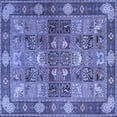 thumbnail image 1 of Ahgly Company Machine Washable Indoor Square Persian Blue Traditional Area Rugs, 8' Square, 1 of 4