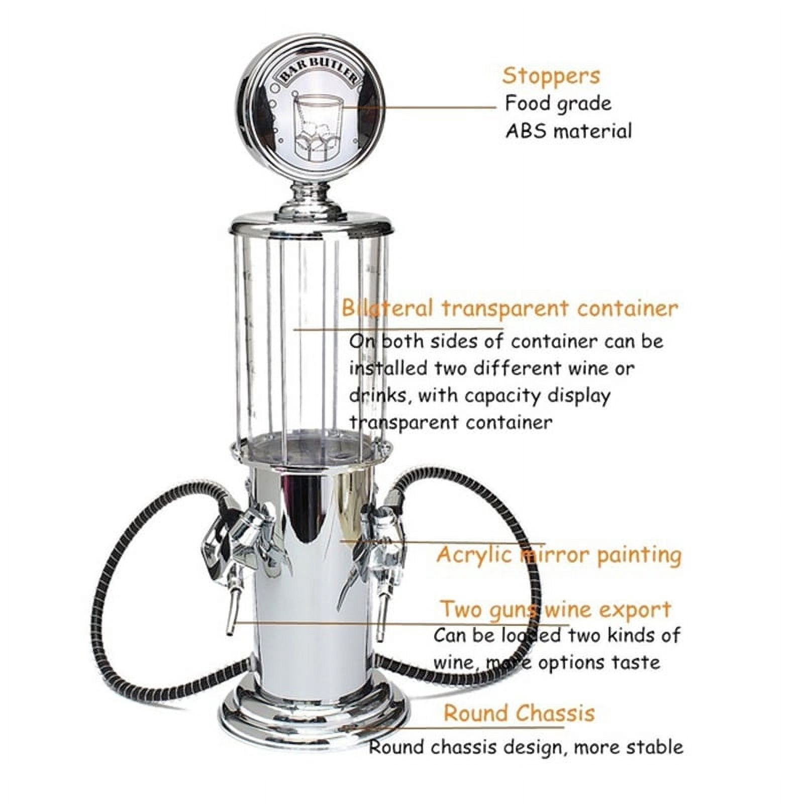 Wine Gas Station Cocktail Dispenser Drinks Bartending Beer Double Pumps Liquor Dispenser