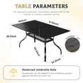 thumbnail image 2 of SUNCROWN 7-Piece Outdoor Dining Set Metal Swivel Cushioned Chairs Patio Furniture Sets with Steel Slat Bistro Table for Backyard, Lawn, Garden, 2 of 8