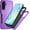 Lavender/Black, variant on REQO for Samsung Galaxy A16 5G/4G Case with HD Screen Protector [Military Grade Drop Protection] Heavy Duty Full Body Shockproof Protection for Galaxy A16 5G Phone Case
