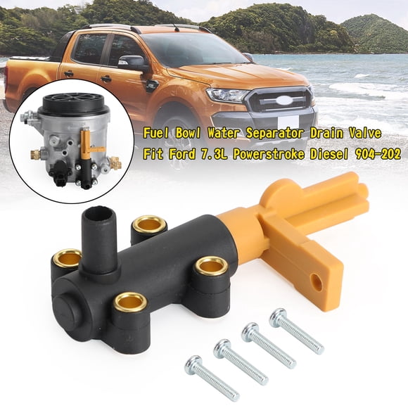 Robinet de Vidange de Séparateur d'Eau de Bol de Carburant Adapté pour Ford 7,3 L Diesel 904-202
