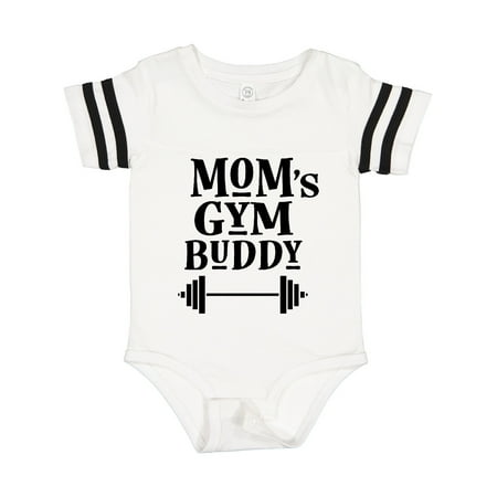 

Inktastic Mom s Gym Buddy Fitness Workout Gift Baby Boy or Baby Girl Bodysuit