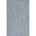 thumbnail image 3 of nuLOOM Wynn Braided Indoor/Outdoor Area Rug, 6' Square, Light Blue, 3 of 4