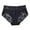 Black, variant on Fewfanhot Women's Plus Size High Waist Lace Briefs Stylish Breathable Soft Fabric Comfortable Stretchy Full Coverage Underwear for Curvy Ladies, S-4XL