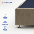 thumbnail image 4 of LASE Muebles Base para Cama Box Matrimonial Resistente para Colchón Tapiz Lino Oxford, 4 of 7