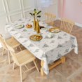 thumbnail image 3 of Highland Cow Cactus Triangle Pattern Rectangle Tablecloth 60"x120",Waterproof Polyester Rectangle Table Cloth, Wipeable Spillproof Polyester Tablecloth for Dining, Camping, Indoor and Outdoor, 3 of 6
