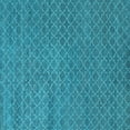 thumbnail image 1 of Ahgly Company Indoor Square Oriental Light Blue Industrial Area Rugs, 8' Square, 1 of 4