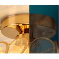 thumbnail image 3 of Lámpara de techo esmerilada con pétalos dorados, lámpara de pasillo, lámpara de pasillo, balcón, Xuan Close, luz creativa para el hogar, lujo, moderno, minimalista, cristal, lámpara de techo para dormitorio nórdico JM MX-0139076FYD, 3 of 4